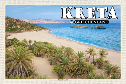 Blechschild 20x30 kreta - blechschild,