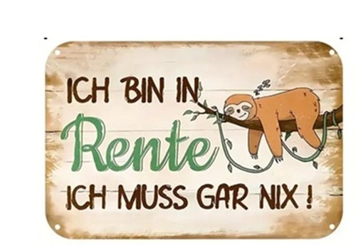 Retro blechschild mit spruch - blechschild,