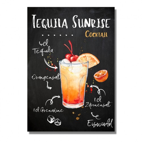 Schild tequila sunrise - schild,