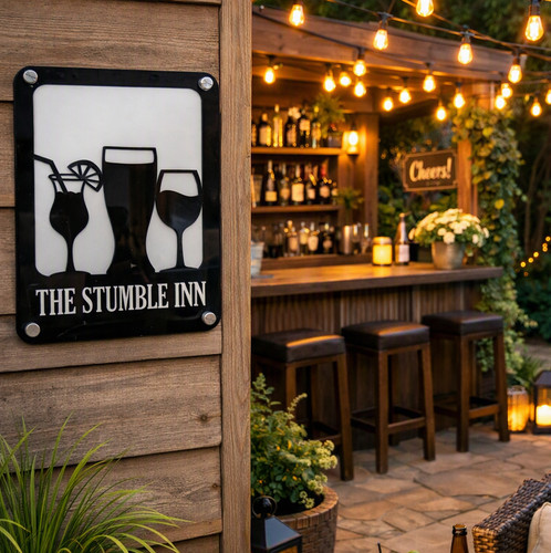 Personalised drinks bar - personalised,