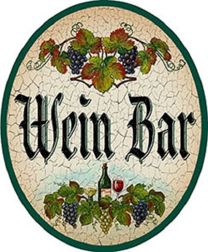 Wein bar nostalgieschild - bar, +