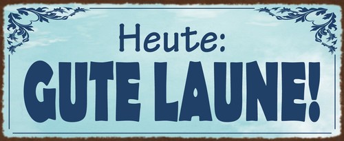 Holzschild 27x10 heute gute - 27x10,