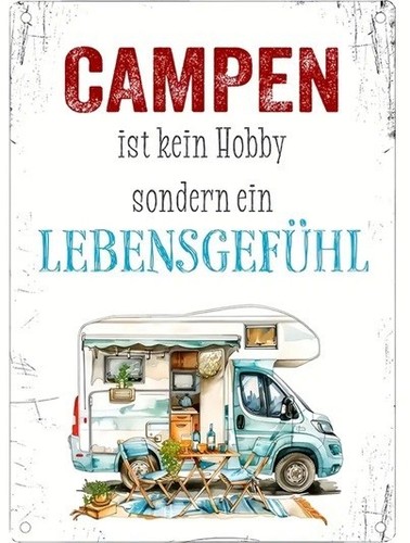 Retro blechschild mit spruch - mit,