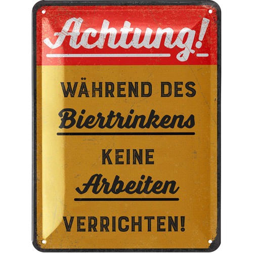 Lanolu blechschild biertrinken - lanolu,