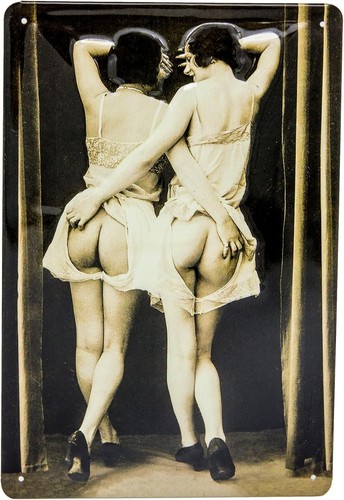 Vintage nostalgie pin girl - vintage, up