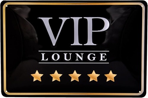 Geprägtes blechschild vip - geprägtes,