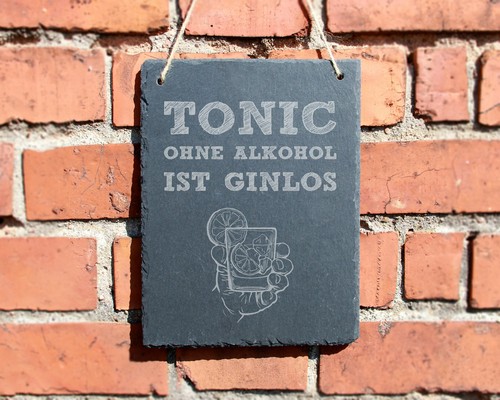 Schiefertafel ginlos schild - schiefertafel, "ginlos"