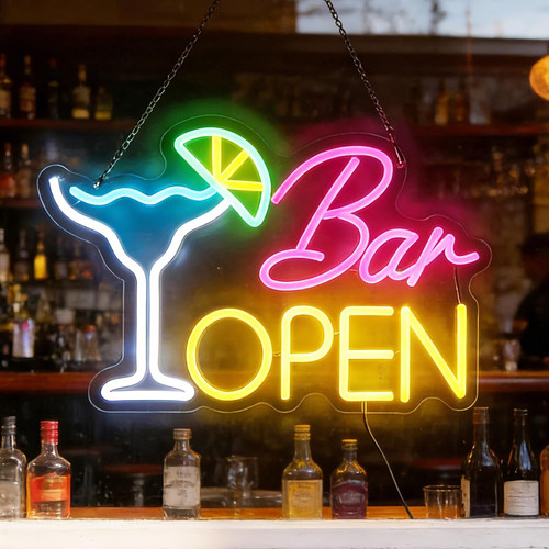 Bar open neon schild led - neon,