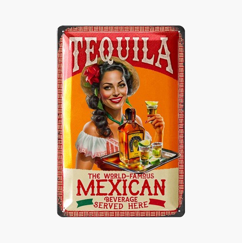 Lanolu blechschild tequila - lanolu,