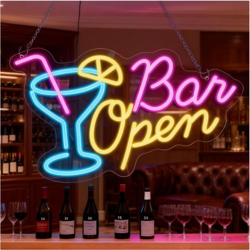 Bar open neon schild - neon,