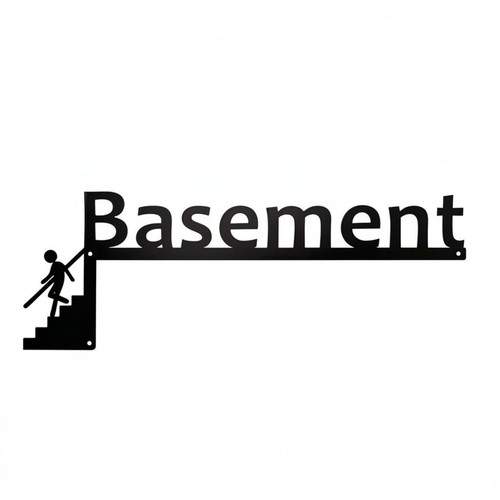 Basement schild metall - basement,