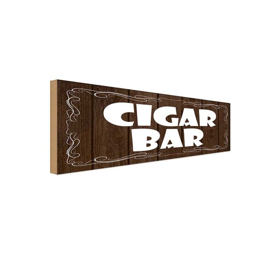 Holzschild 10x27 cigar - 10x27, cm