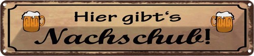 Blechschild 10x46 alkohol - blechschild, cm