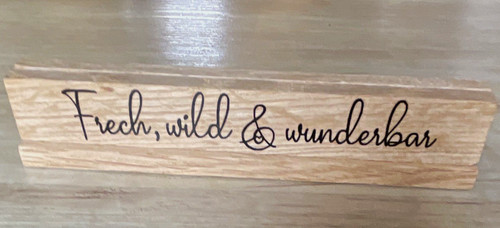 Holzschild freistehend
