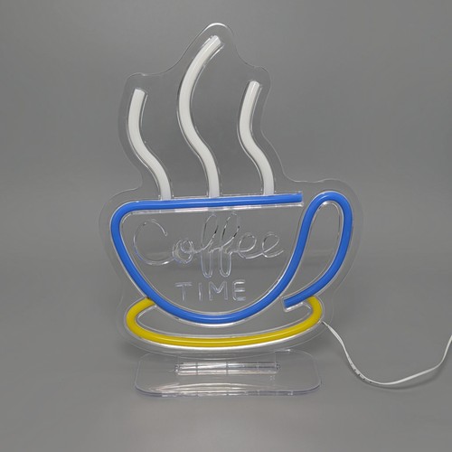 Led neon schild coffee - schild, time
