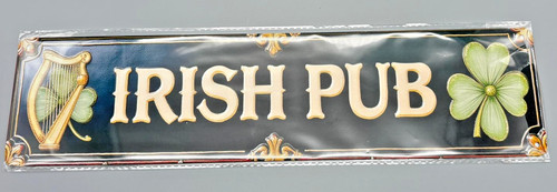 Metall blech schild - *metall/blech-schild-", irish