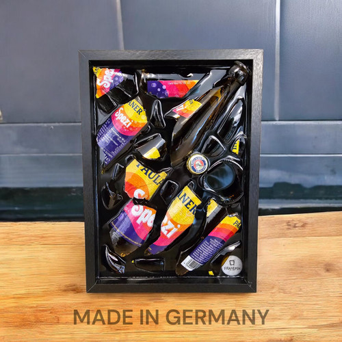Broken bottle art 20x30 epoxy - bottle,