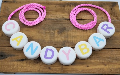Candybar schriftzug aus pla - candybar,