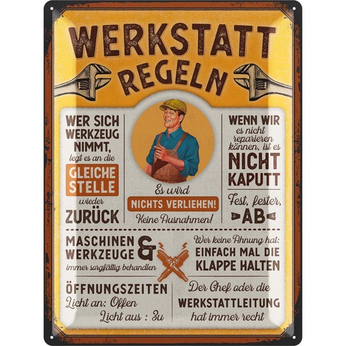 Lanolu blechschild werkstatt - lanolu,