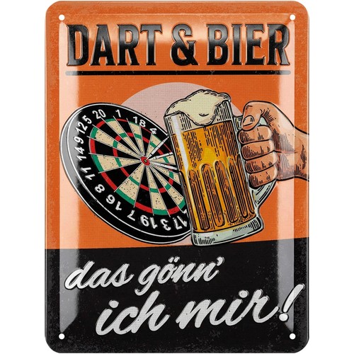 Retro blechschild dart - dart, und