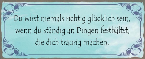 Holzschild 27x10 niemals