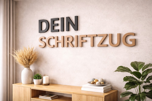 Schriftzug personalisiert - 3d,