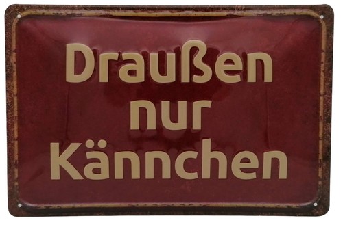 Draußen nur kännchen retro - nur,