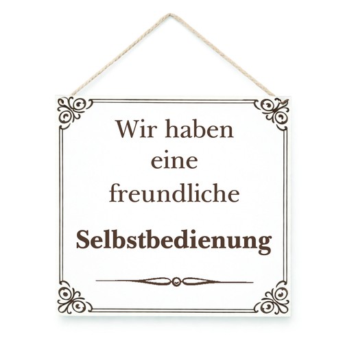 Selbstbedienung schild mit - schild,