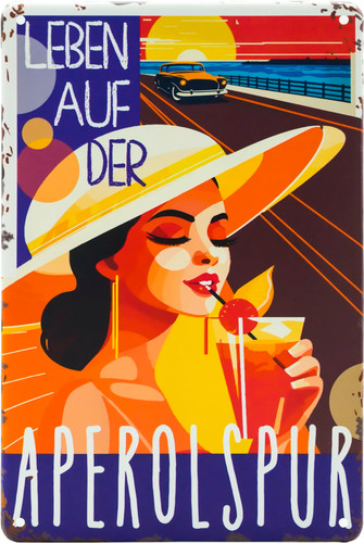 Blechschild aperol spritz - blechschild,