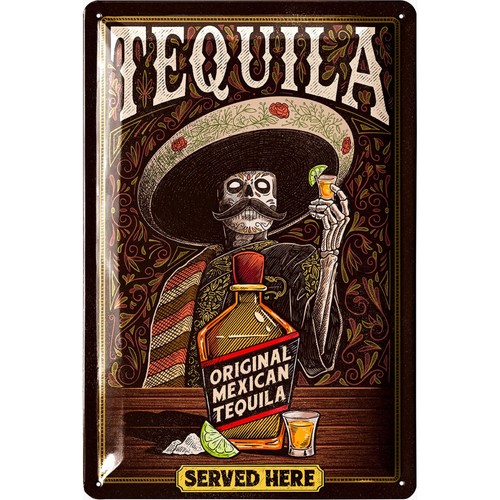 Lanolu blechschild tequila - lanolu,