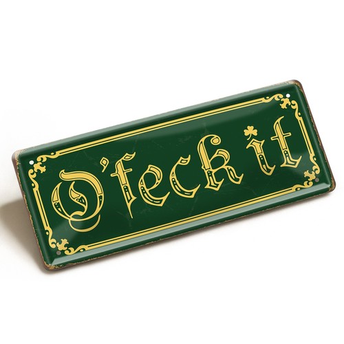 Blechschild feck 28x12cm - blechschild, it