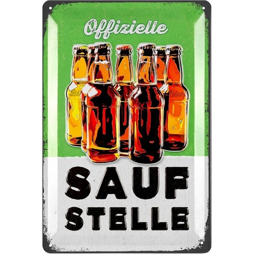 Retro blechschild bier - retro,