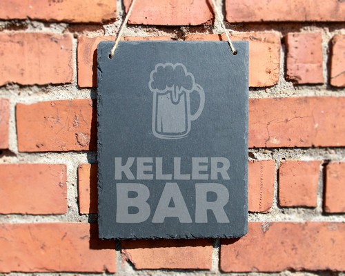 Schiefertafel keller bar - schiefertafel, bar"