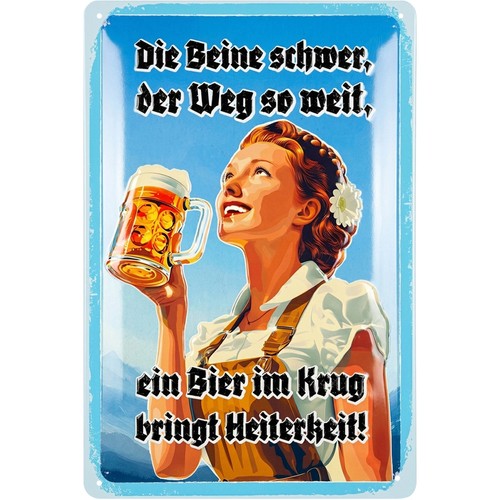 Retro blechschild bier - retro, lustige